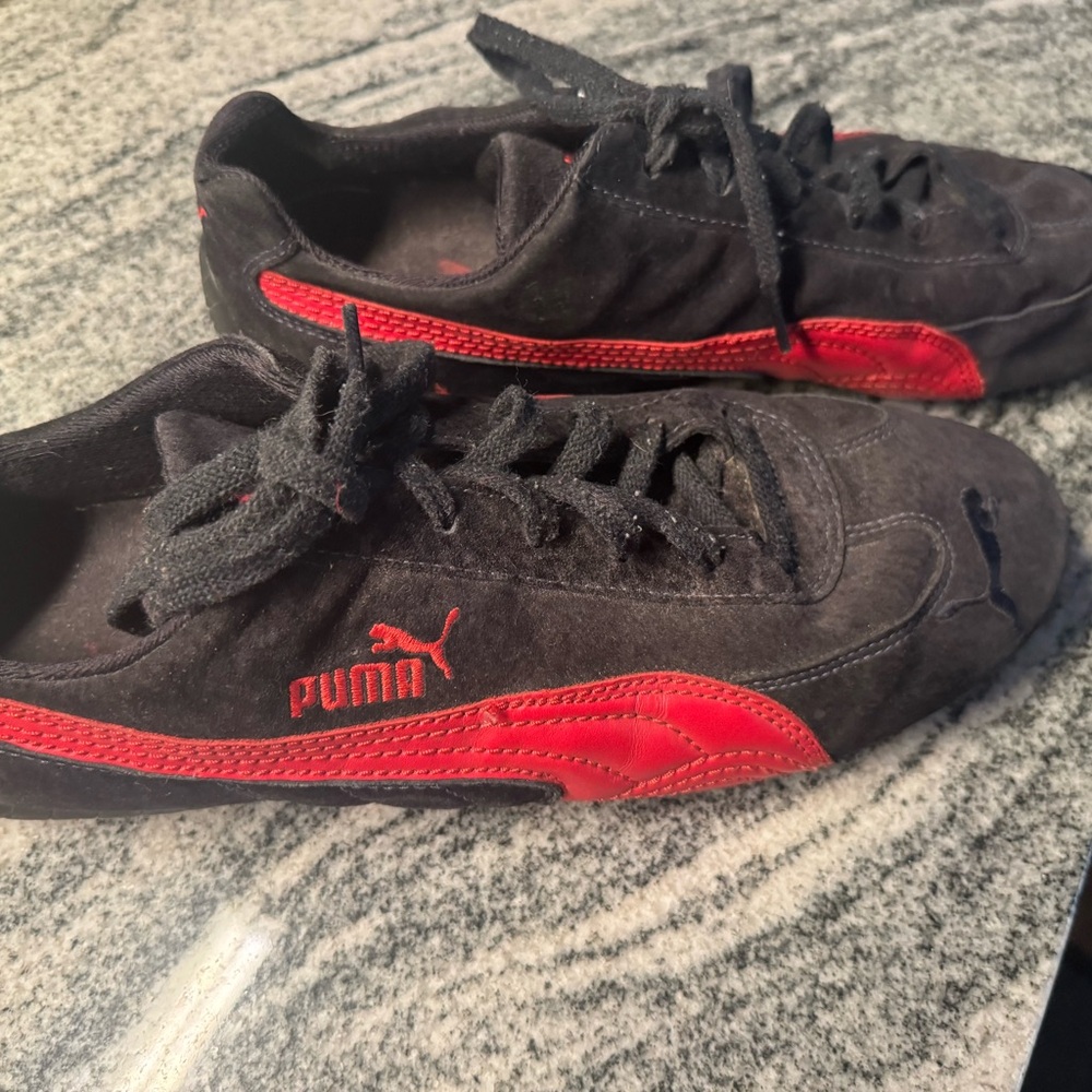 Puma Speedcat Ferrari Men's Suede Athletic Sneakers - Picture 9 of 12